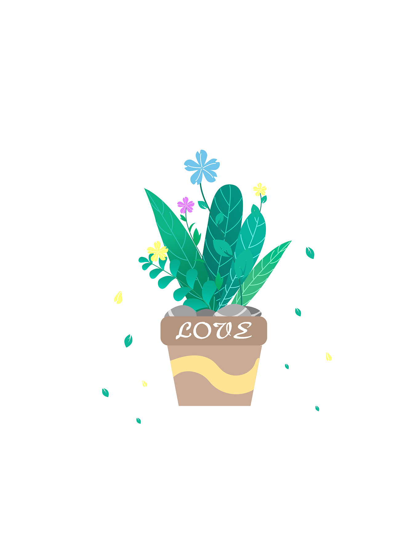 盆栽插画|插画|创作习作|hei邻家菇凉 - 原创作品 - 站酷 (zcool)