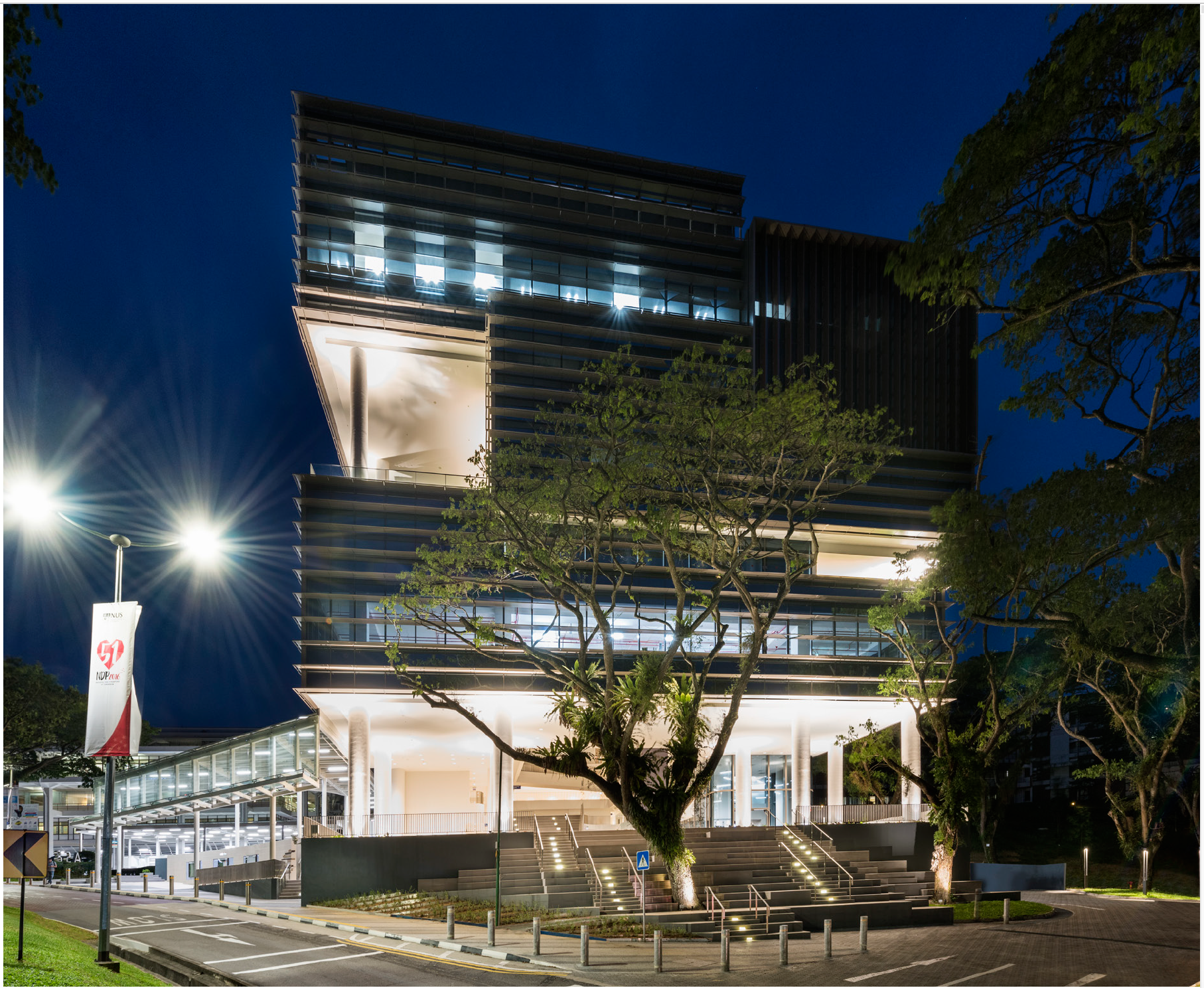 新加坡国立大学建筑插画-人文学院