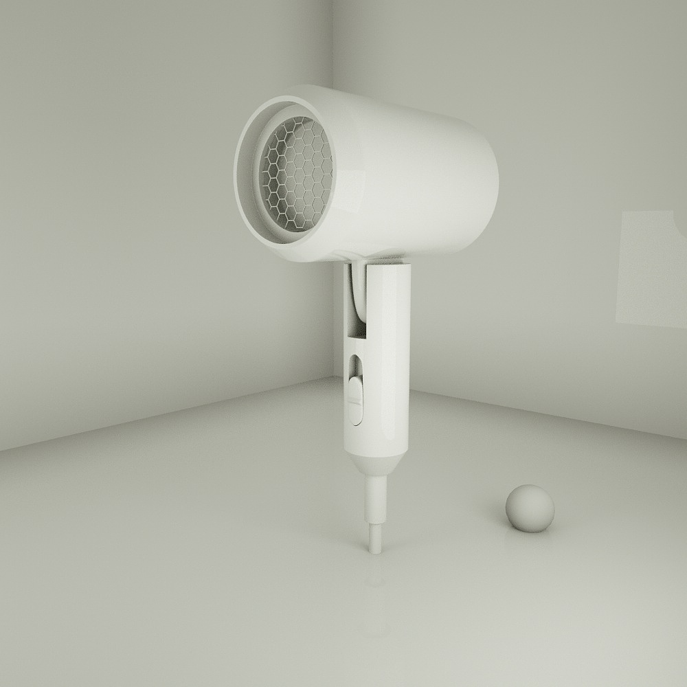 c4d 风扇 吹风机 白膜 oc渲染（图ZMjY3MDQwMTUy） - 其他平面 - 站酷设计师我永远相信光原创素材 - 站酷ZCOOL