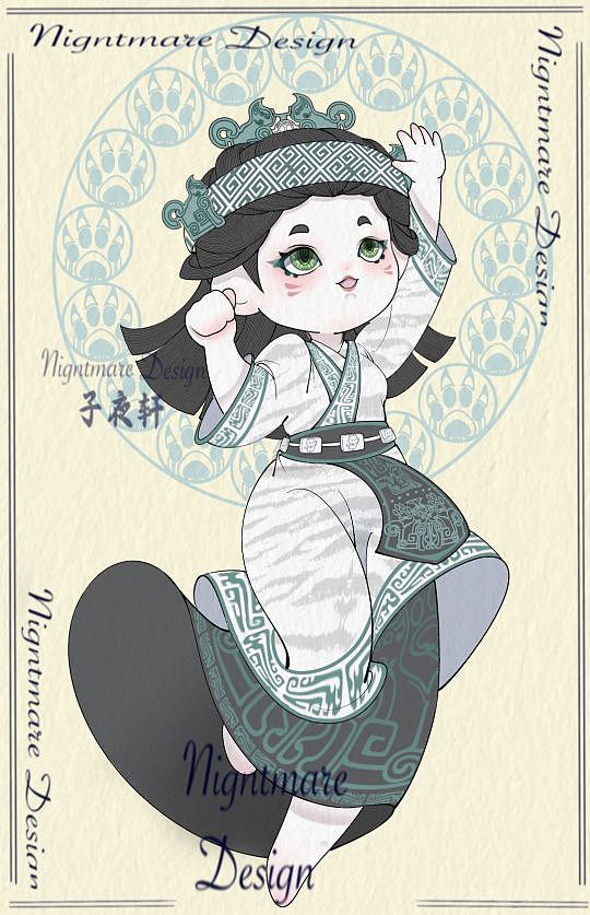 汉服娃娃（图ZMzQ3NTMyMjA0） - 创作习作 - 站酷设计师子夜Nightmare原创素材 - 站酷ZCOOL