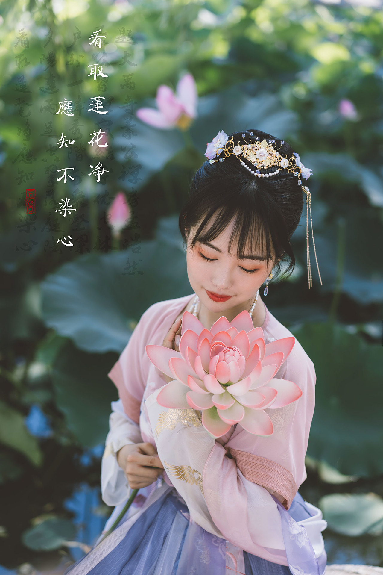 荷花-汉服写真