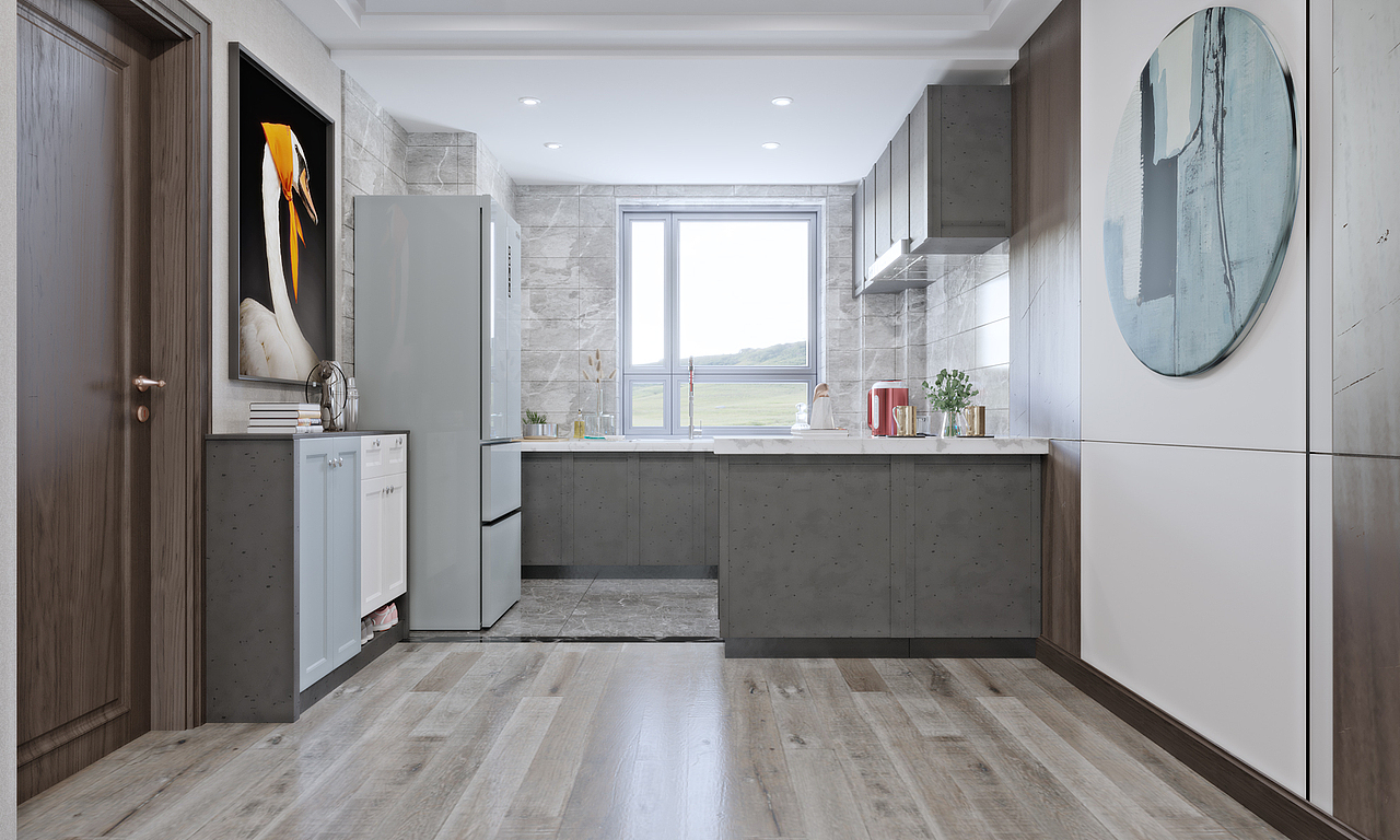 现代风格客餐厅卧室（图ZMTc2Mzg3MjI4） - 家装设计 - 站酷设计师吋心原创素材 - 站酷ZCOOL