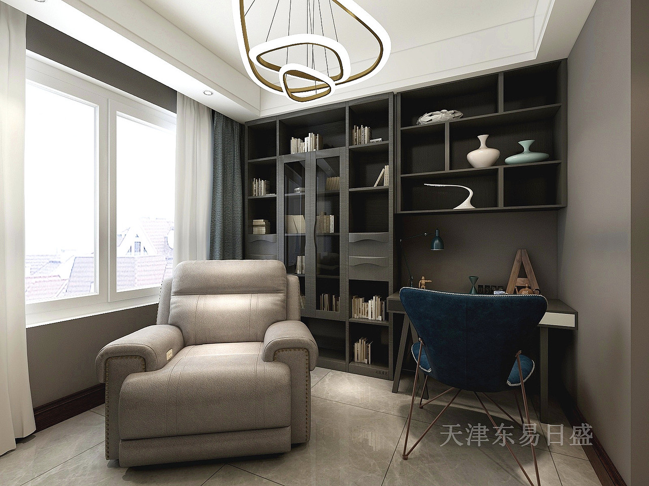 【天津东易日盛】125平米融创臻园简约风格装修效果图（图ZMTU3NTk4NDcy） - 家装设计 - 站酷设计师东易日盛天津原创素材 - 站酷ZCOOL