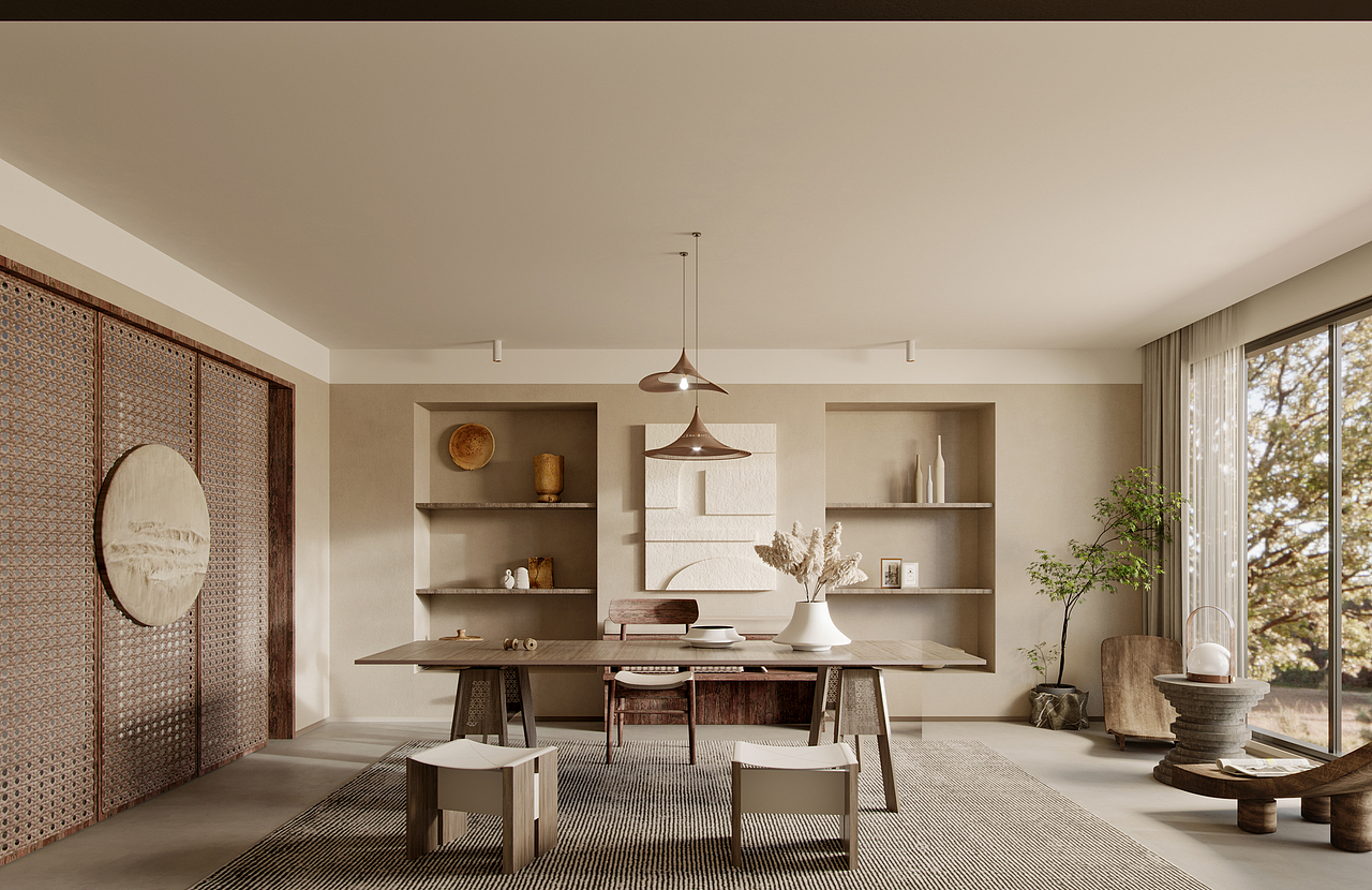 詫寂（圖ZMjk1NTA1MTk2） - 商業(yè)空間設(shè)計(jì) - 站酷設(shè)計(jì)師小小奇室內(nèi)表現(xiàn)原創(chuàng)素材 - 站酷ZCOOL