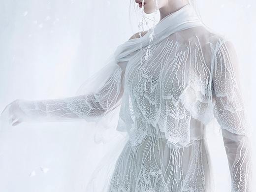 羽｜婚纱设计师兰奕2019雪与樱