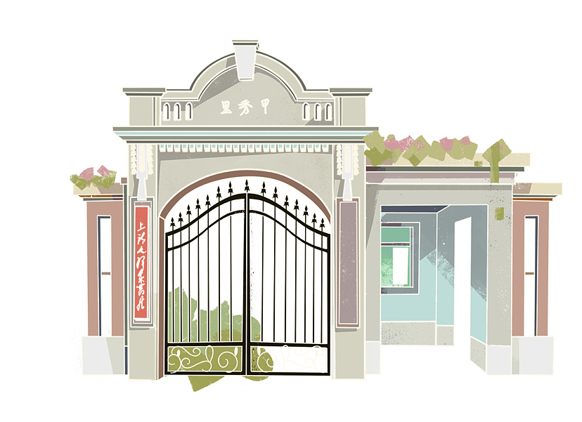 上海红色景点地图设计（图ZMjQ2NjAyNTYw） - 图案 - 站酷设计师粥粥粥子原创素材 - 站酷ZCOOL