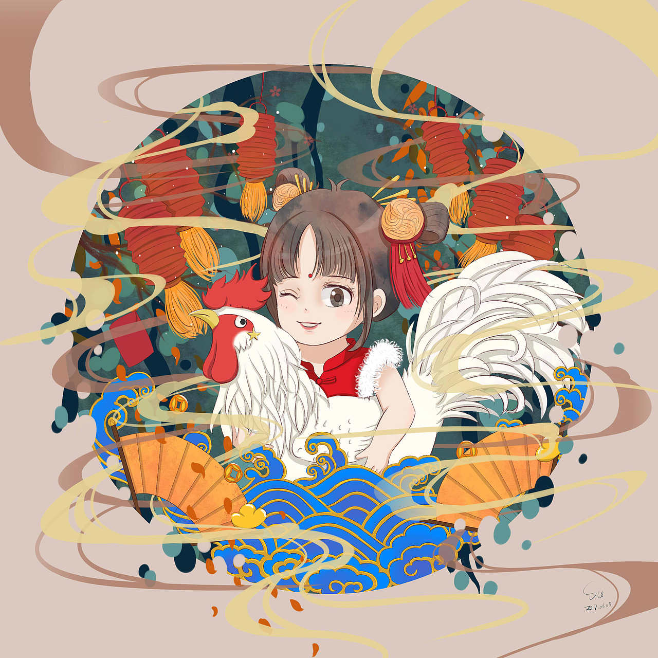 大“鸡”大利（图ZNjg3NzU4NzY=） - 商业插画 - 站酷设计师啾宝原创素材 - 站酷ZCOOL