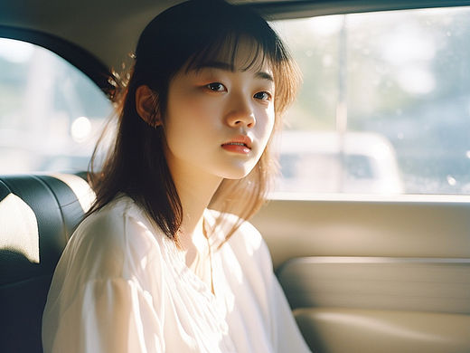 汽车内摄影人像