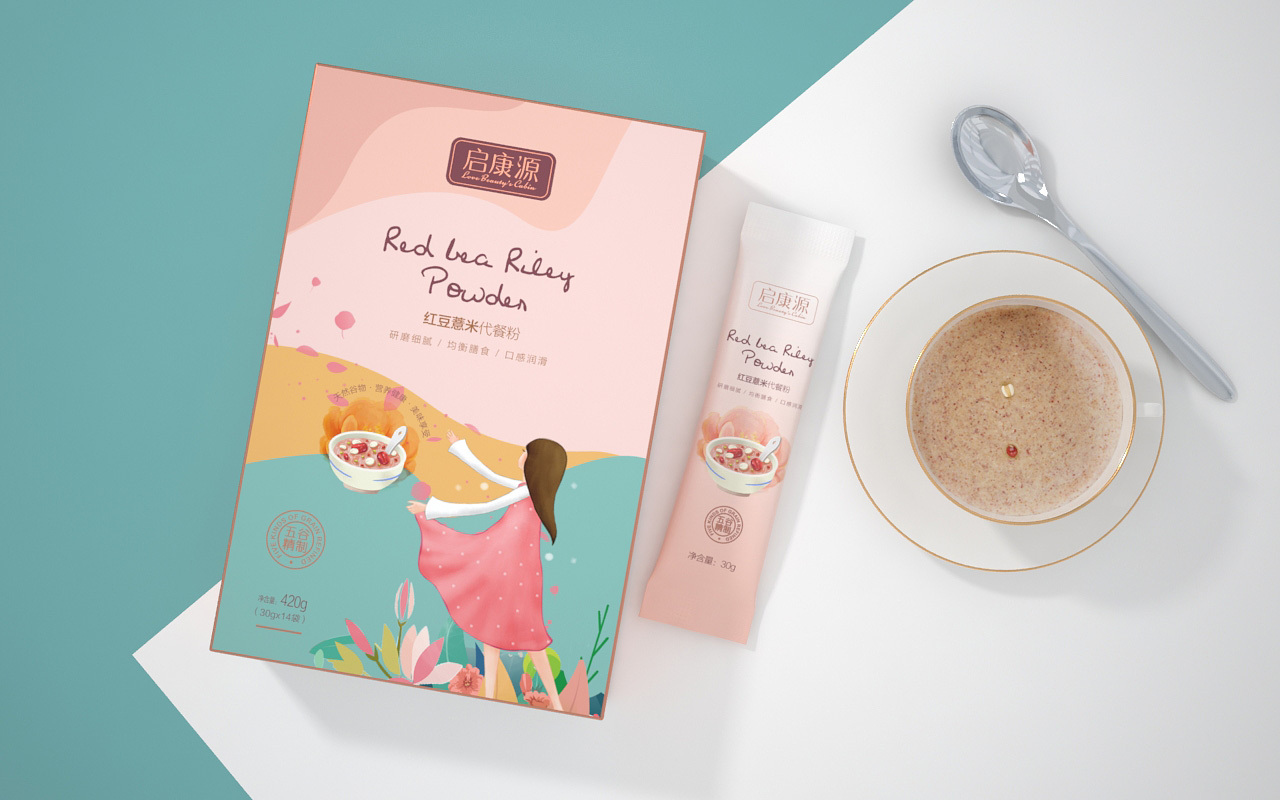 代餐粉包装设计【广州领秀原创设计】