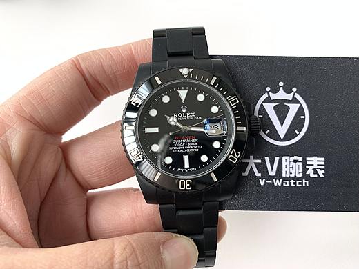 大v腕表 N厂V10黑水鬼改装Blacken镀黑!黑水鬼改装!