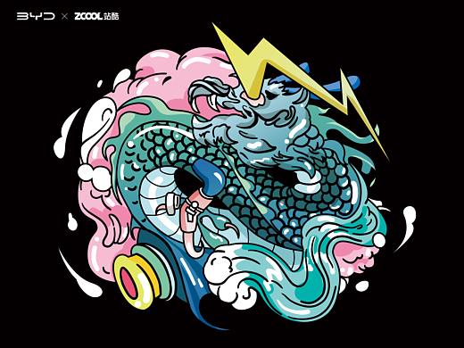 王者之勢，龍騰虎躍（個(gè)人主頁-ZNTgyMzQyNzY=） - 圖案 - 站酷設(shè)計(jì)師五口一杯原創(chuàng)素材 - 站酷ZCOOL