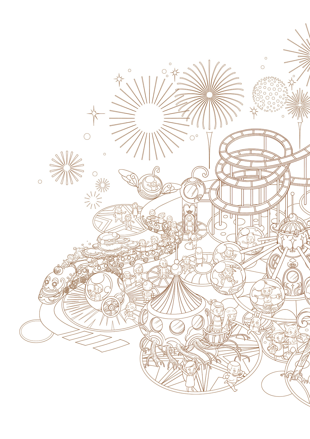 派火车家族的游乐场