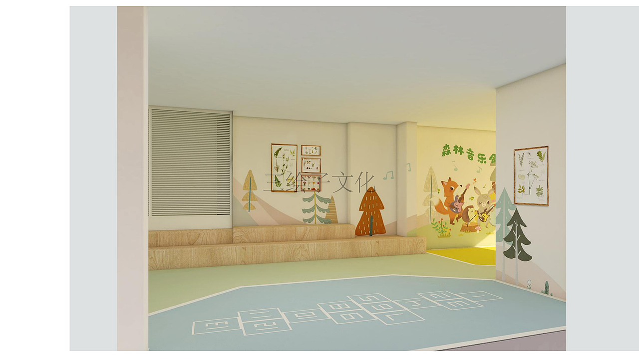 架空层创意|奇妙乐天地●原创墙绘|绿城桂语朝阳（图ZMjk1MjAxMjg0） - 商业空间设计 - 站酷设计师航海王啊原创素材 - 站酷ZCOOL