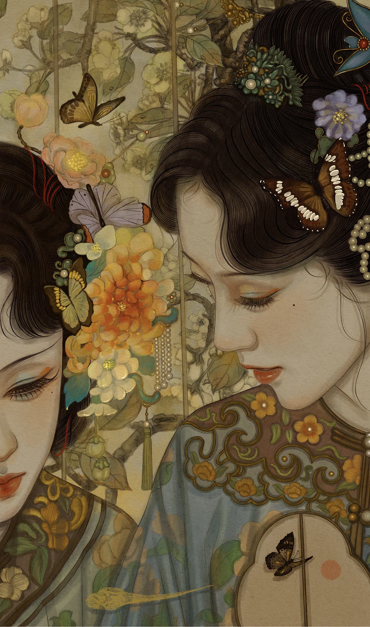 惊鸿梦（图ZMzMxMDg5NTQ4） - 绘画 - 站酷设计师迷森鹿水彩原创素材 - 站酷ZCOOL