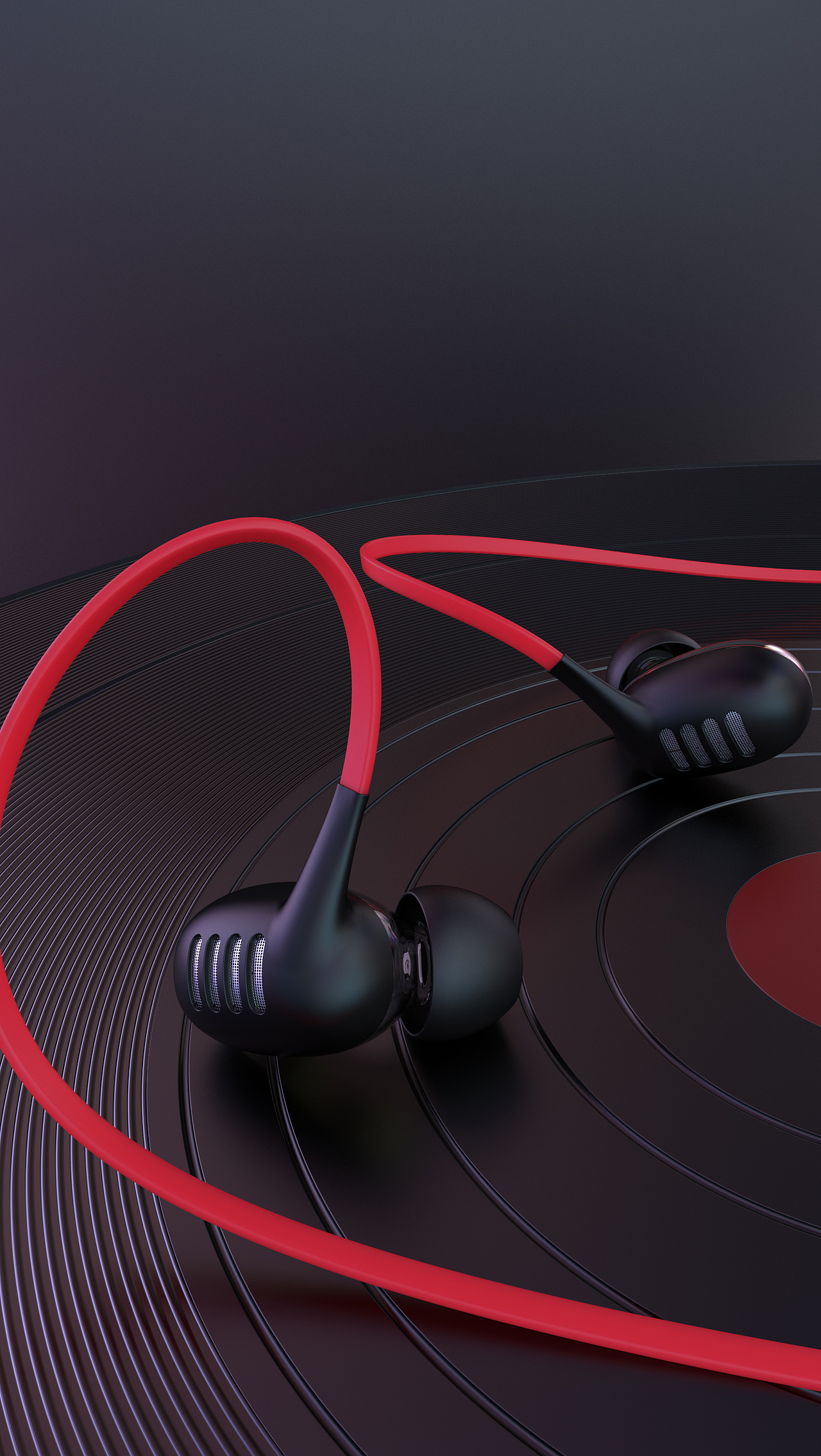 蓝牙耳机渲染-2