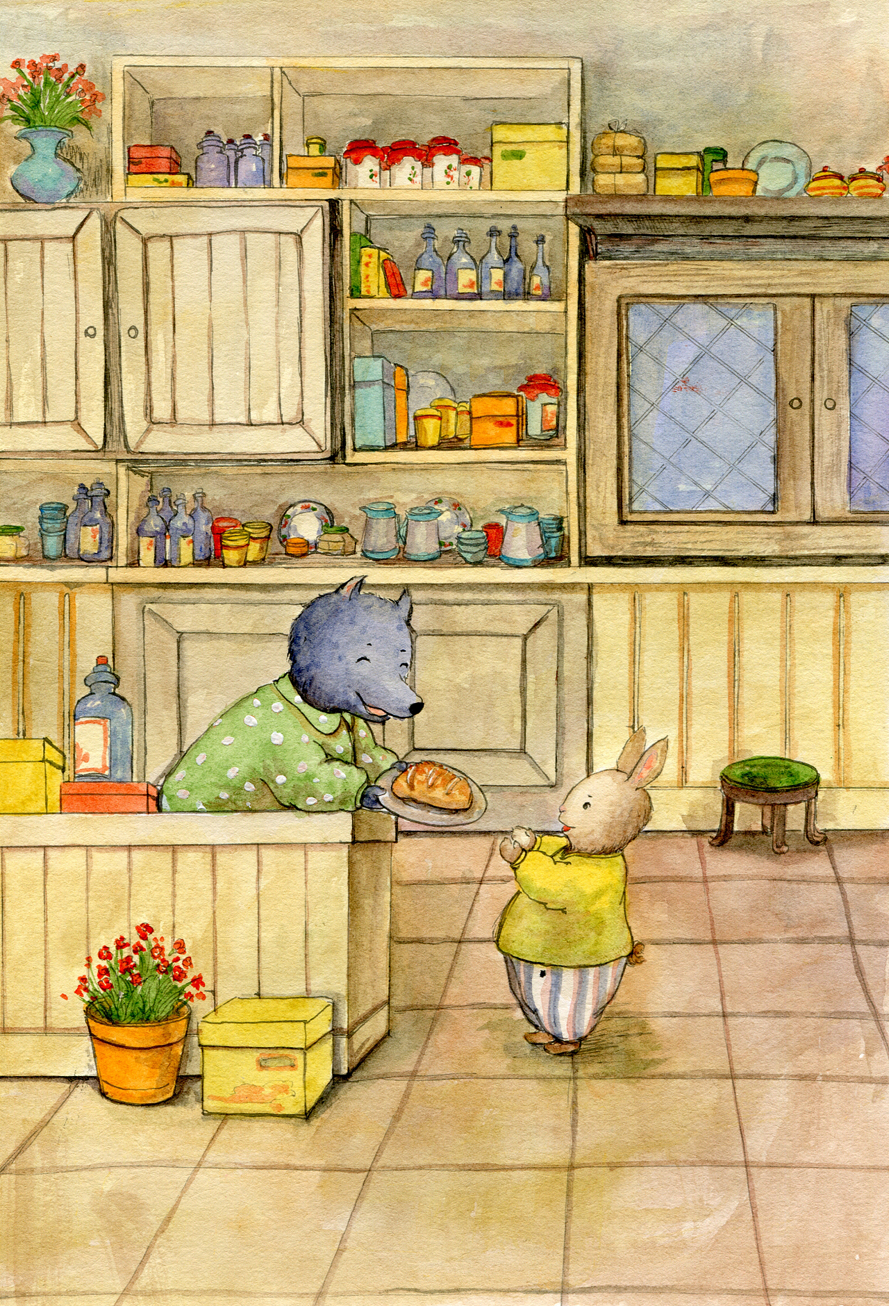 小狼（图ZMjAwOTc0NTQ0） - 儿童插画 - 站酷设计师阿景呐原创素材 - 站酷ZCOOL