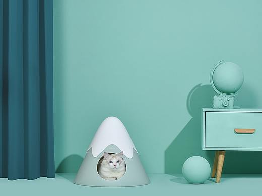 珀珀宠影之宠物用品/宠物产品摄影霍曼雪山猫窝