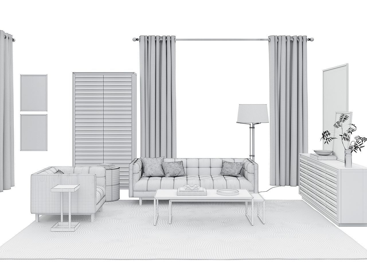 家具产品3D渲染表现（图ZMjgwNTczNDY4） - 建筑/空间 - 站酷设计师沉海原创素材 - 站酷ZCOOL