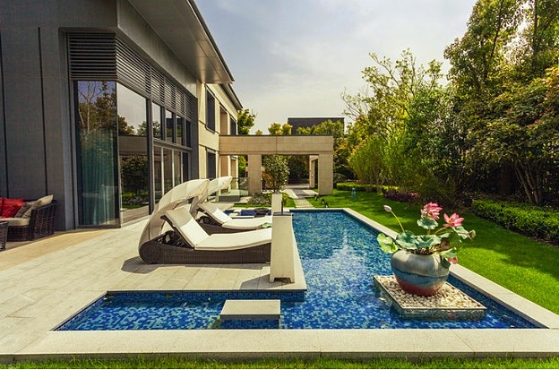 OCT华侨城十号院庭院景观手绘临摹作品杭州手绘培训