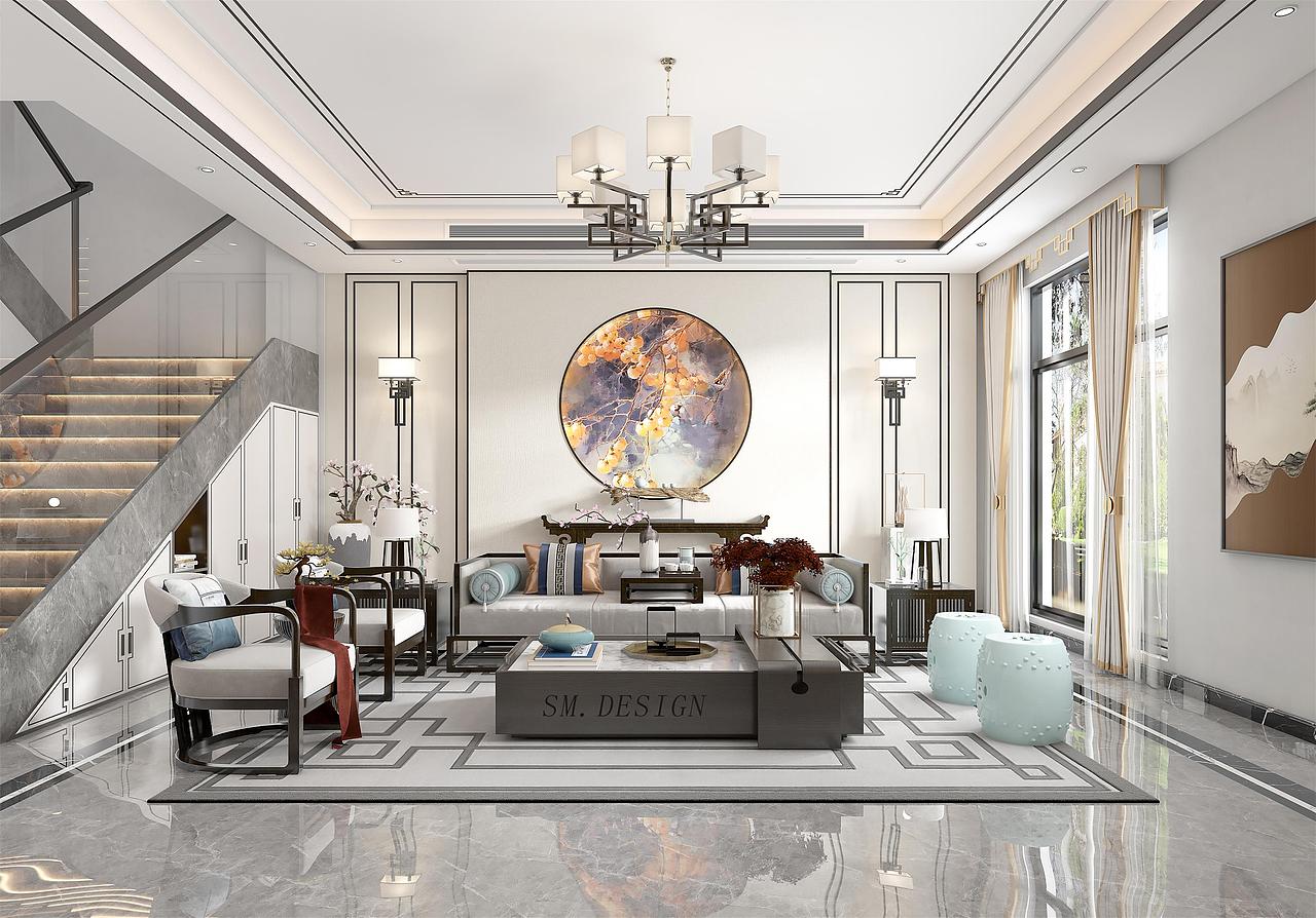 SM.DESIGN-新中式设计,雅静东方下的山水墨韵
