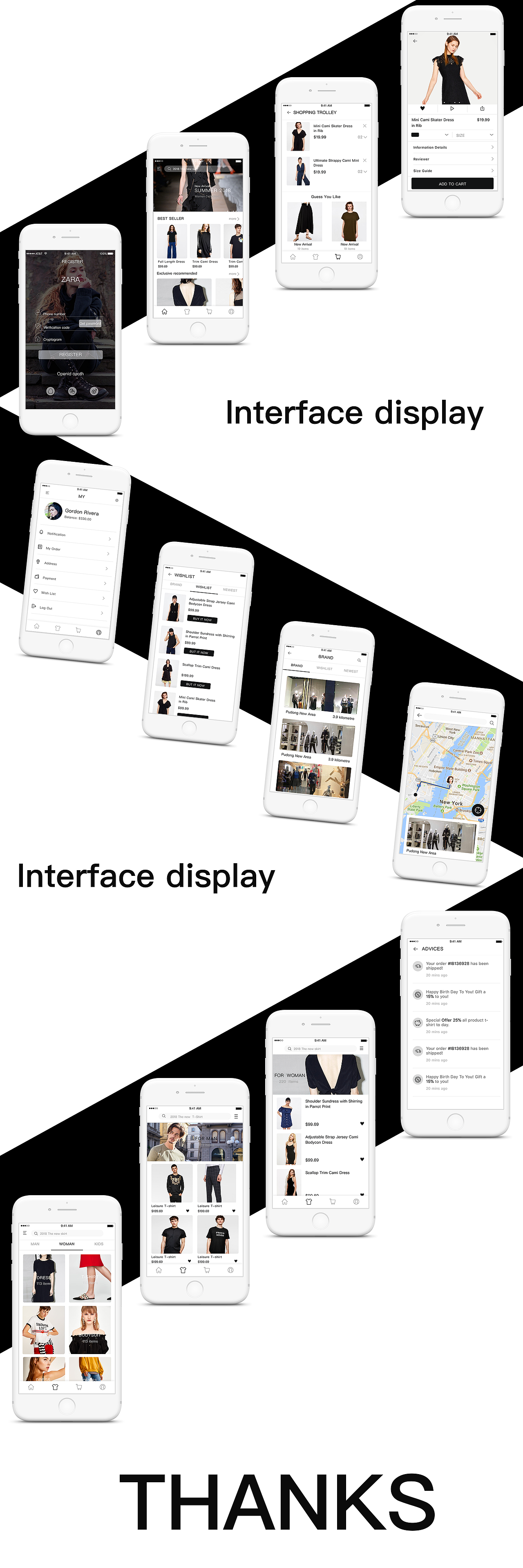 ZARA APP（图ZMTE2NjE5Mzc2） - APP界面 - 站酷设计师甜味拾荒者h原创素材 - 站酷ZCOOL