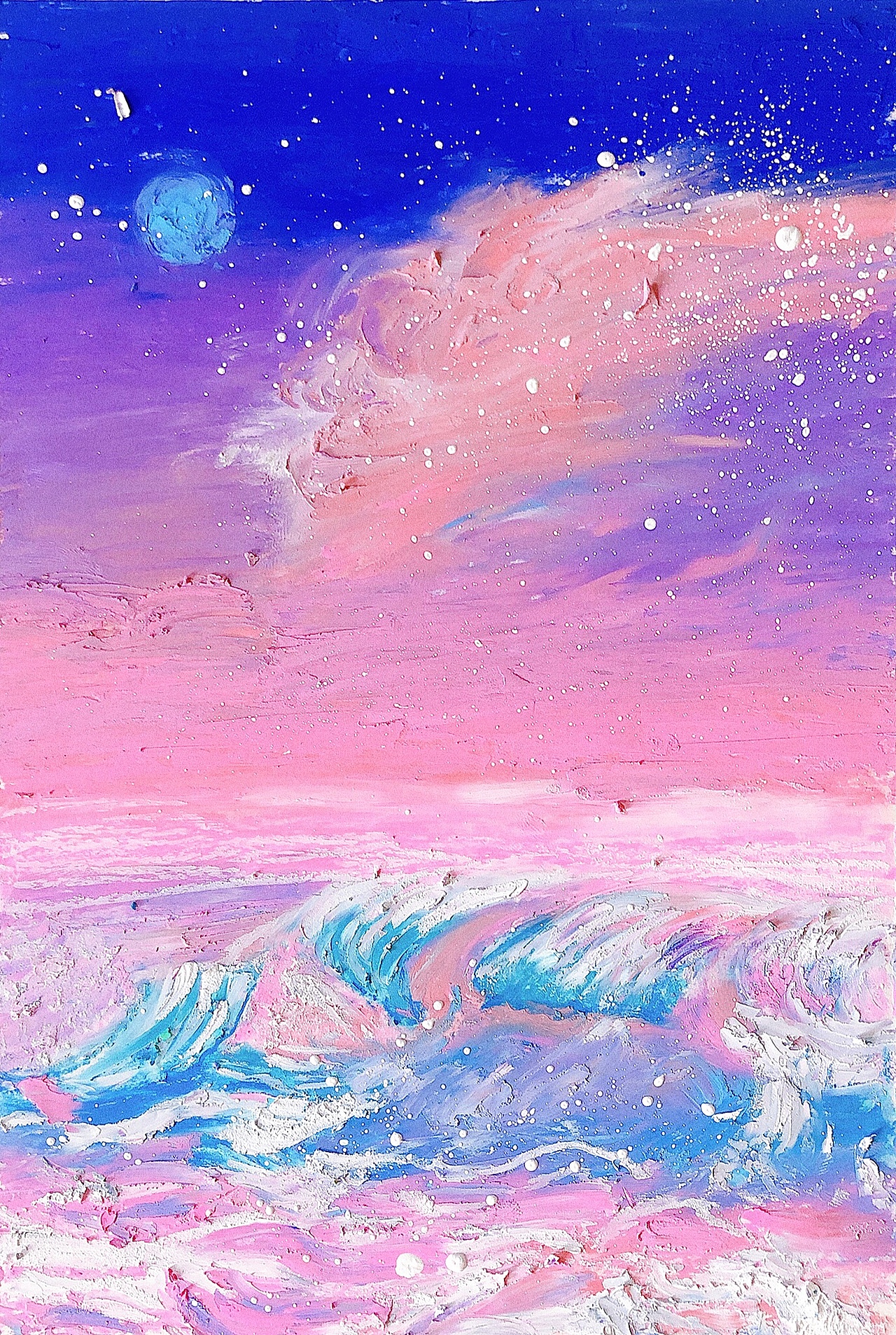 油画棒风景作品仲夏夜之梦