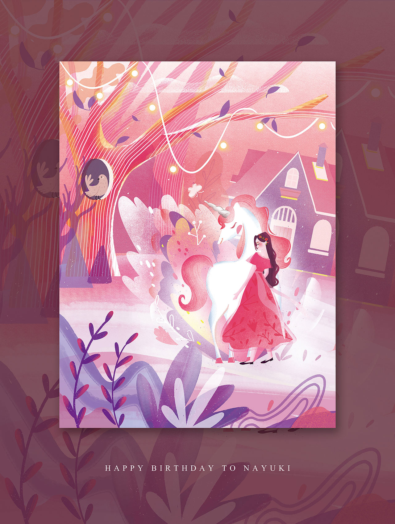 生日季插画（图ZMTQ2MTUxNjQ0） - 商业插画 - 站酷设计师胡桃阿花原创素材 - 站酷ZCOOL