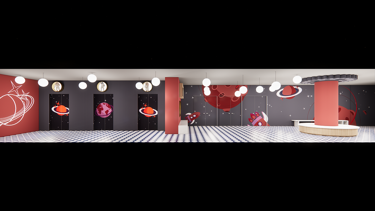 儿童空间——和宇航员一起探索未知（图ZMjUyMTcxNTky） - 商业空间设计 - 站酷设计师叁川设计原创素材 - 站酷ZCOOL