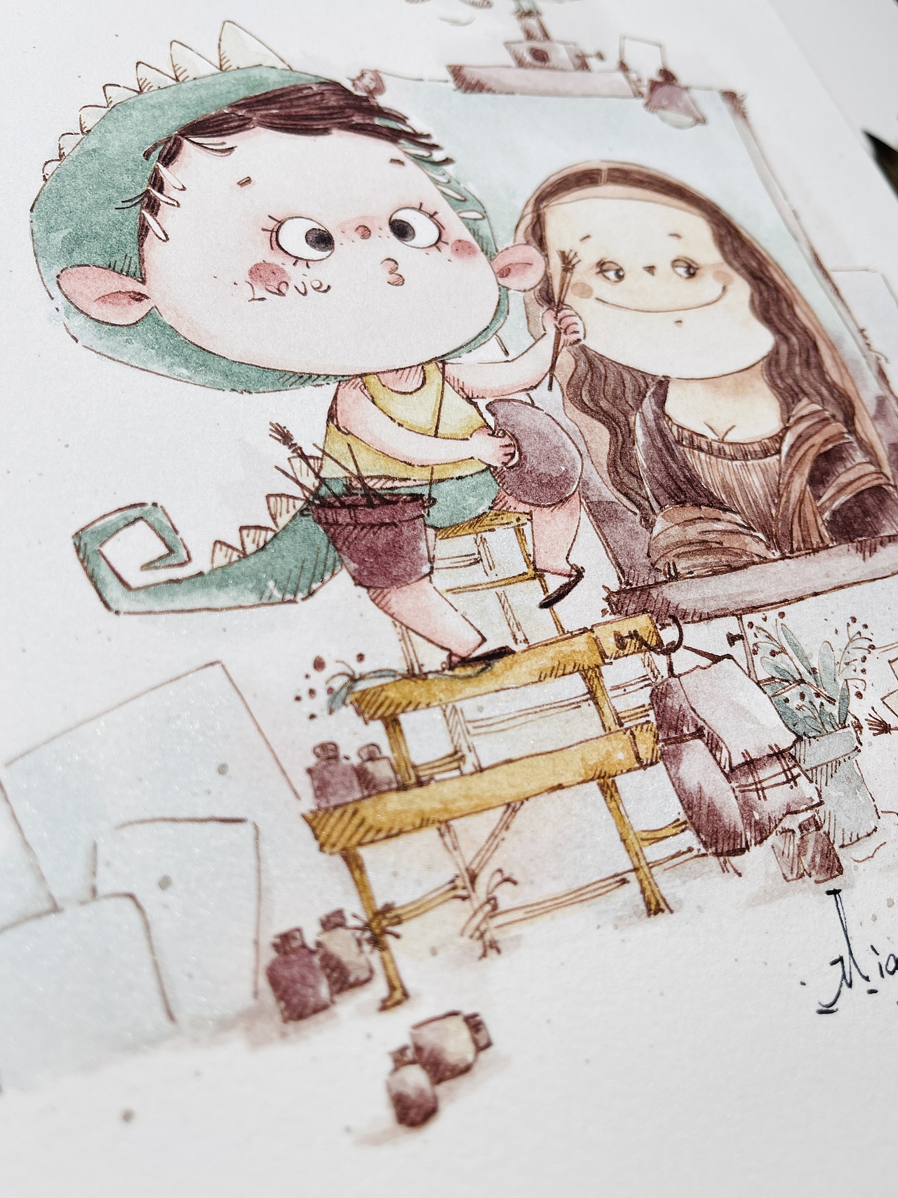 用插画记录儿子成长的小瞬间（图ZMjk3MDA2NTQ4） - 儿童插画 - 站酷设计师苗混混原创素材 - 站酷ZCOOL