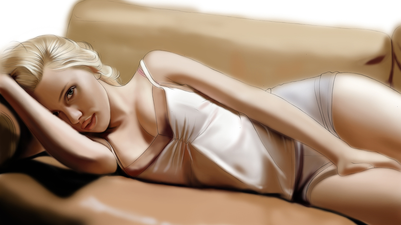 005-脸部细节
这一步很重要,使用绘制底色的笔刷<br>直径调的小一些,绘制五官的时候,注意画出反光<br>比如唇底、眼窝、鼻底、下眼睑等部位,这样五官的立体感就会立刻显现出来<br>注意反光的部位,用的颜色要饱和度低一些,亮度也要低一些,不然太跳