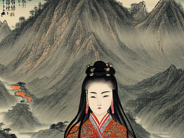 #AI創(chuàng)作實驗室#高山流水、有長發(fā)女人、有牛、有山水