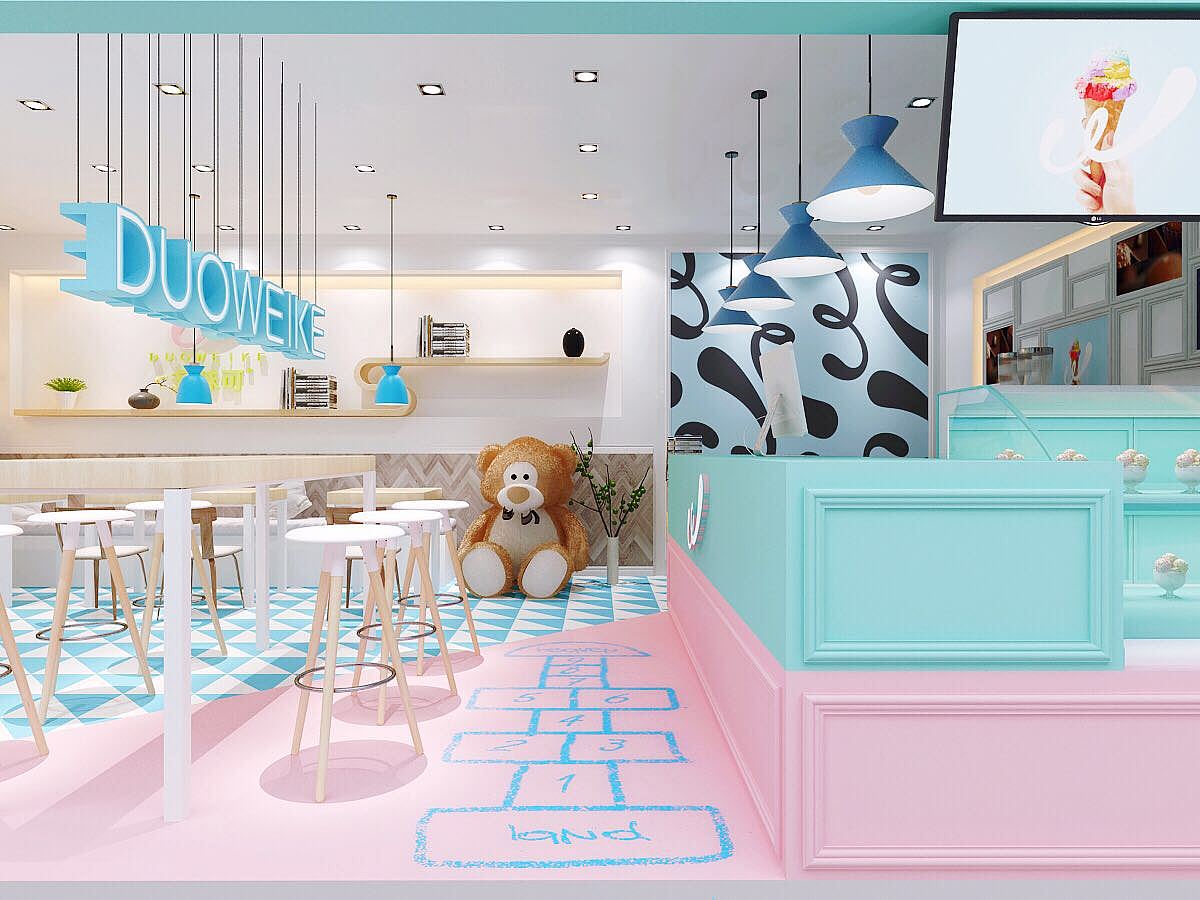 宜昌韩国雪冰甜品|空间|室内设计|Lankadec - 原创作品 - 站酷 (ZCOOL)