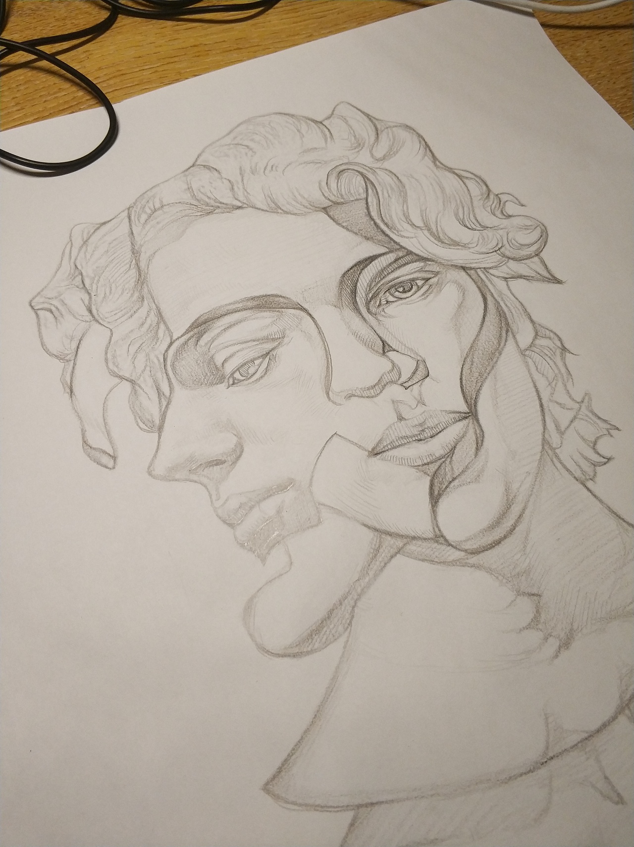 素描/铅笔/多重人格|纯艺术|绘画|何安寒 - 原创作品 - 站酷 (zcool)