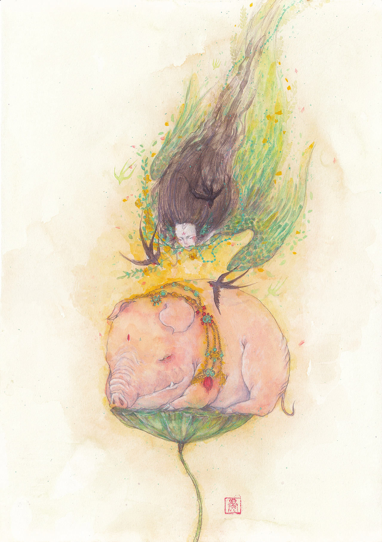 懿晏2019年终总结·插画·岩彩·模型·版画