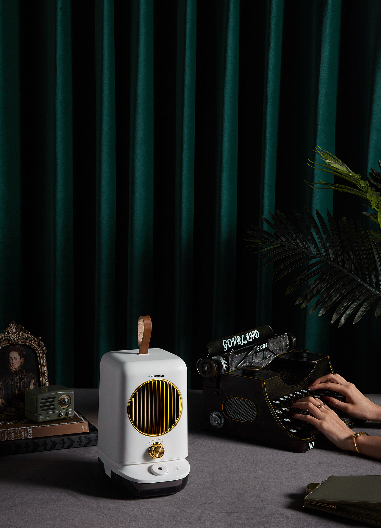 蓝宝桌面取暖器拍摄