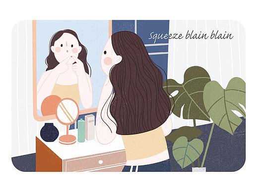 焕肤源护肤手册绘制（个人主页-ZNTI4MjE5Mjg=） - 其他平面 - 站酷设计师小米豆原创素材 - 站酷ZCOOL