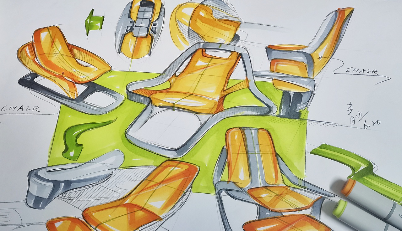 产品手绘| 近期工业设计手绘练习02