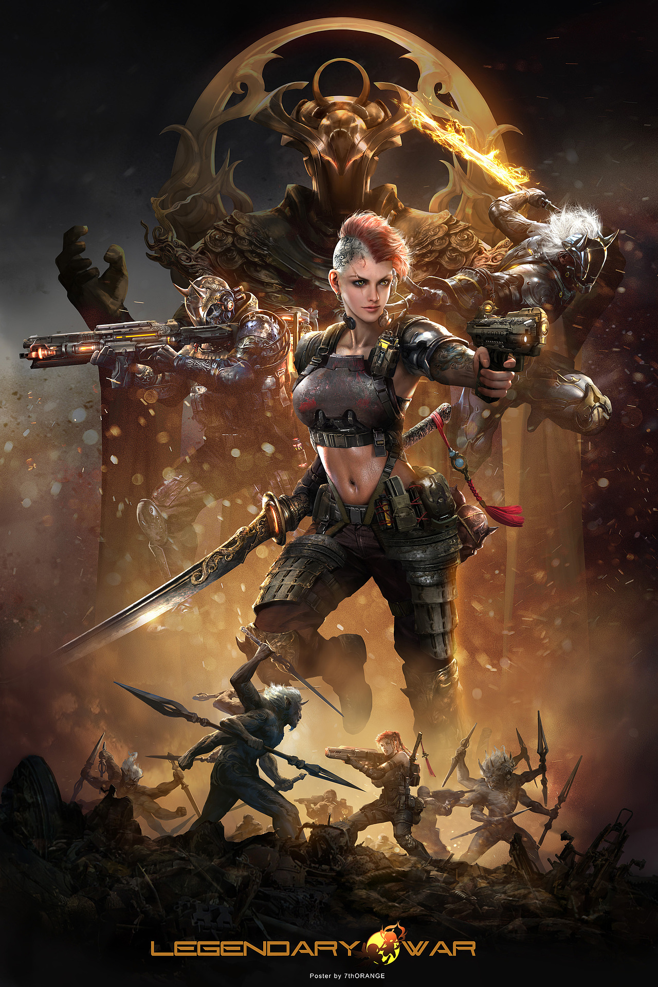 GGAC全球游戏美术概念大赛参赛作品《传世之战》（图ZMTM2NDQwNTIw） - 商业插画 - 站酷设计师7thorange原创素材 - 站酷ZCOOL