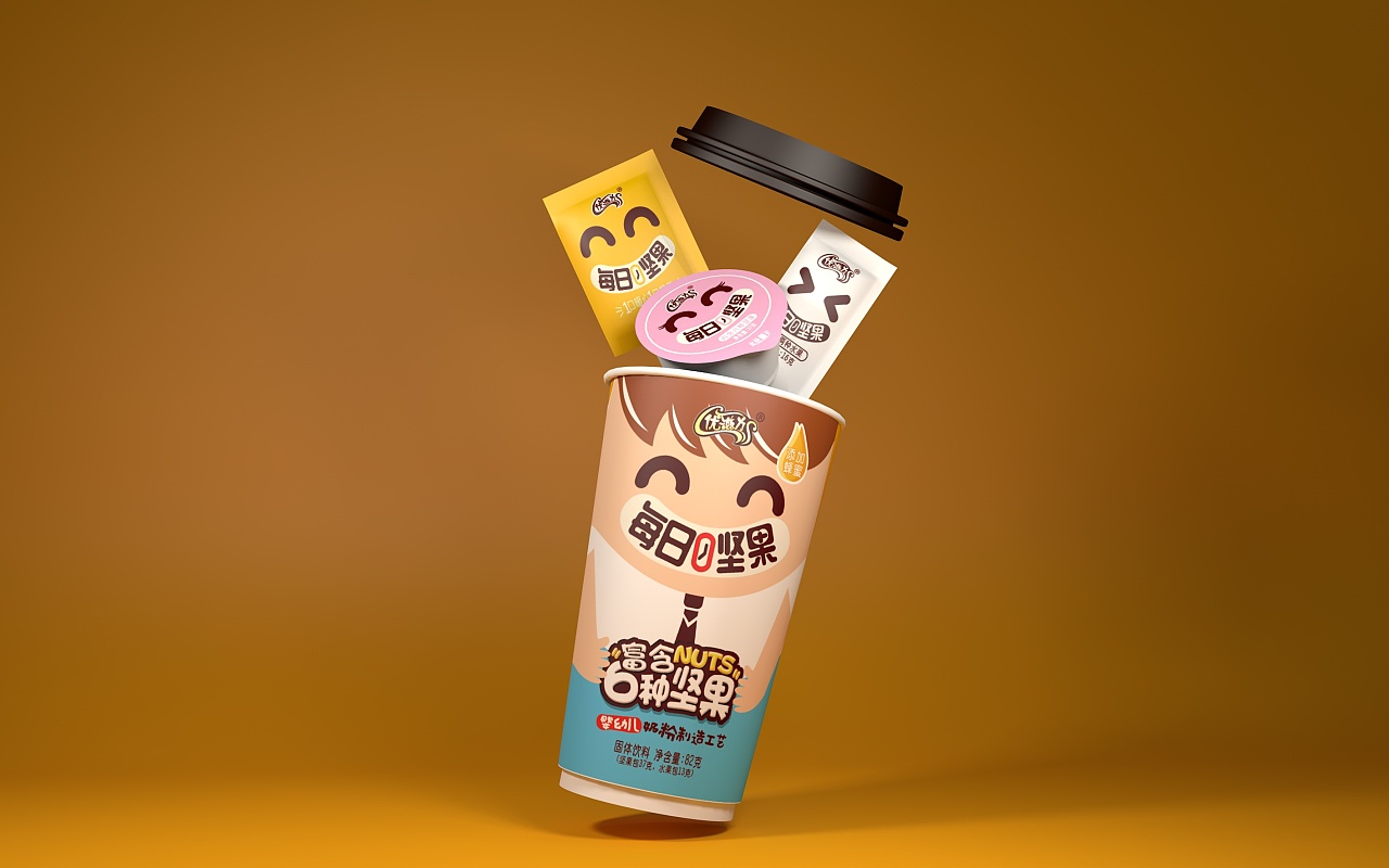 包装案例 | 每日坚果饮品