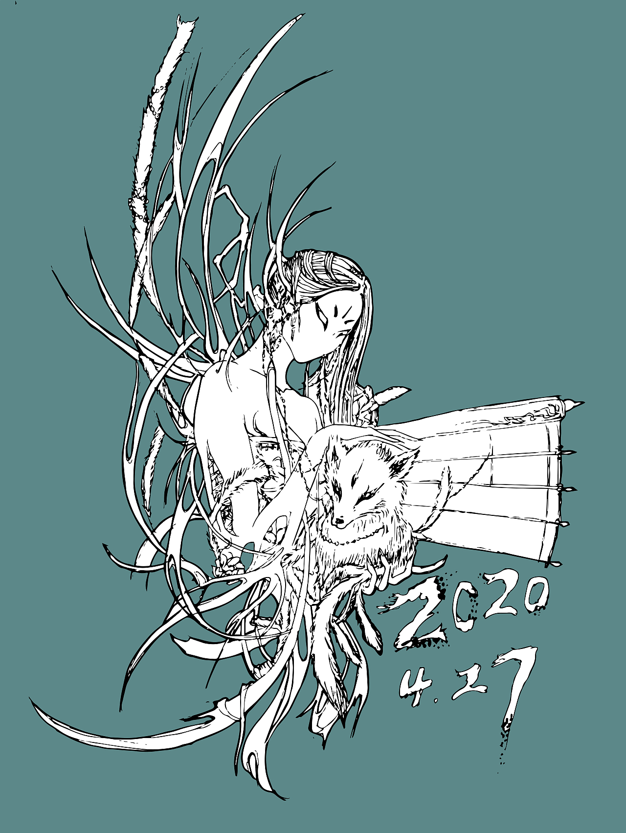 手绘（图ZMjEwMjA4Njcy） - 艺术插画 - 站酷设计师蓝1753原创素材 - 站酷ZCOOL