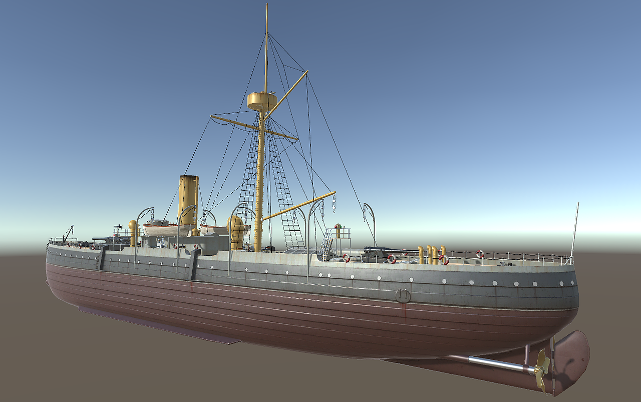 济远号巡洋舰次世代模型