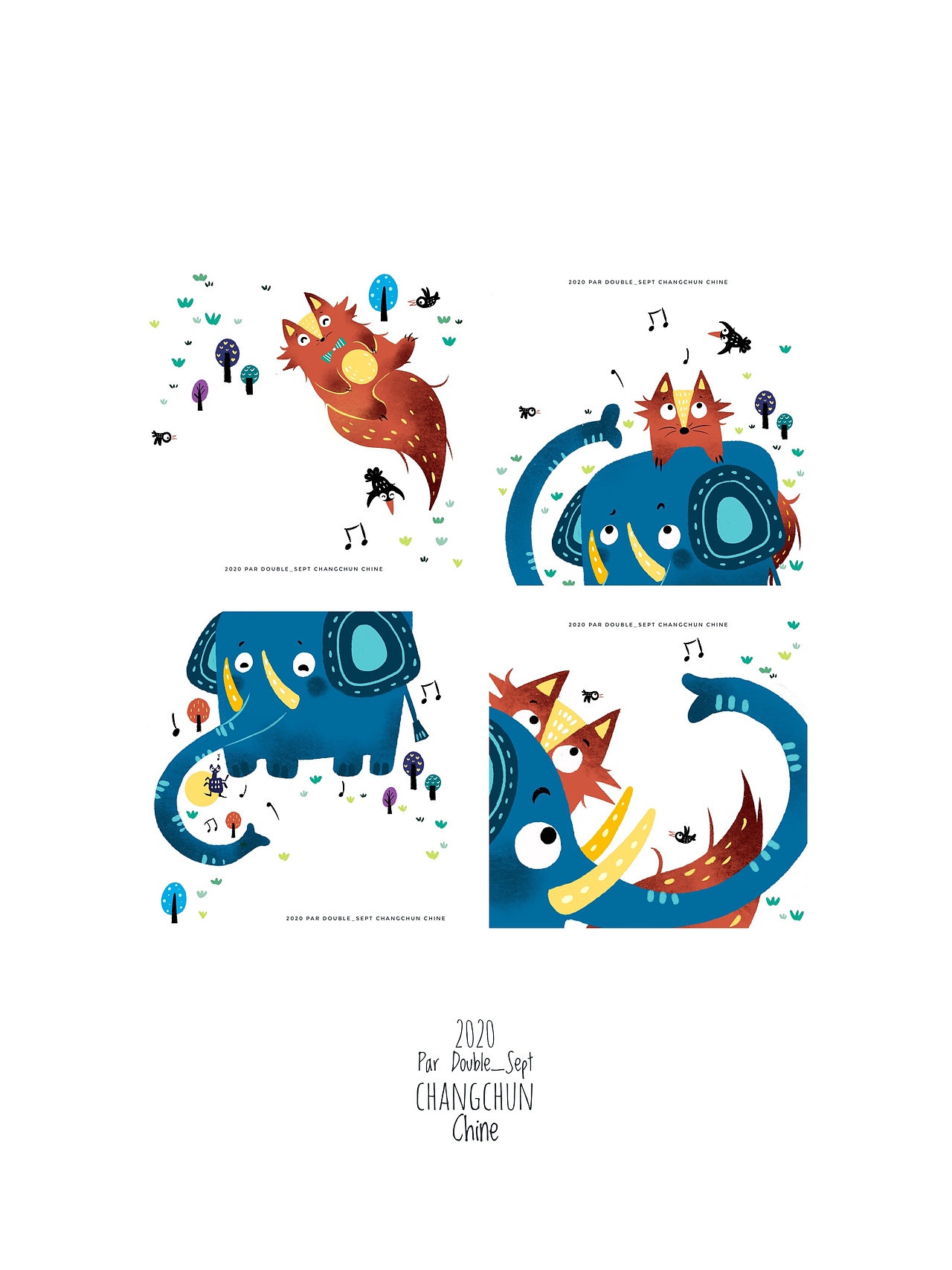 2020年第二季度部分板绘儿童插图案例汇总