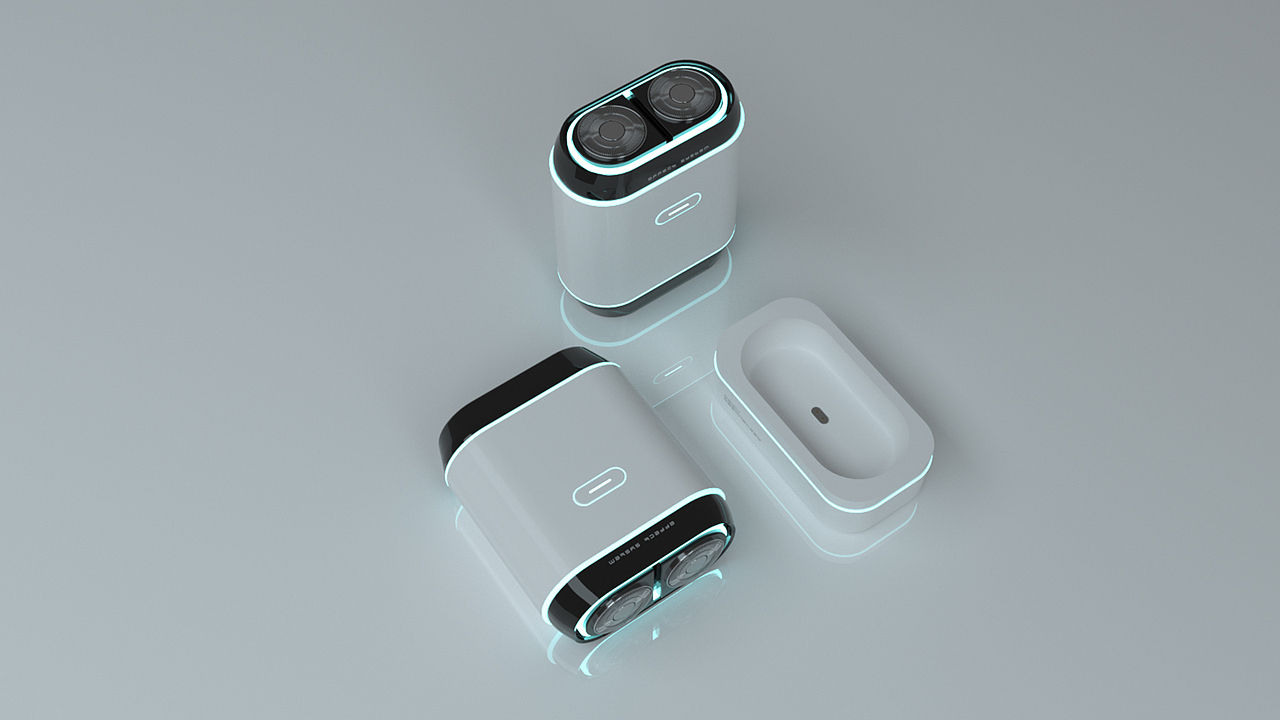 不知道该叫什么的带rgb灯光的电动剃须刀（图ZMjAyNDMyNDM2） - 电子产品 - 站酷设计师Toy李原创素材 - 站酷ZCOOL