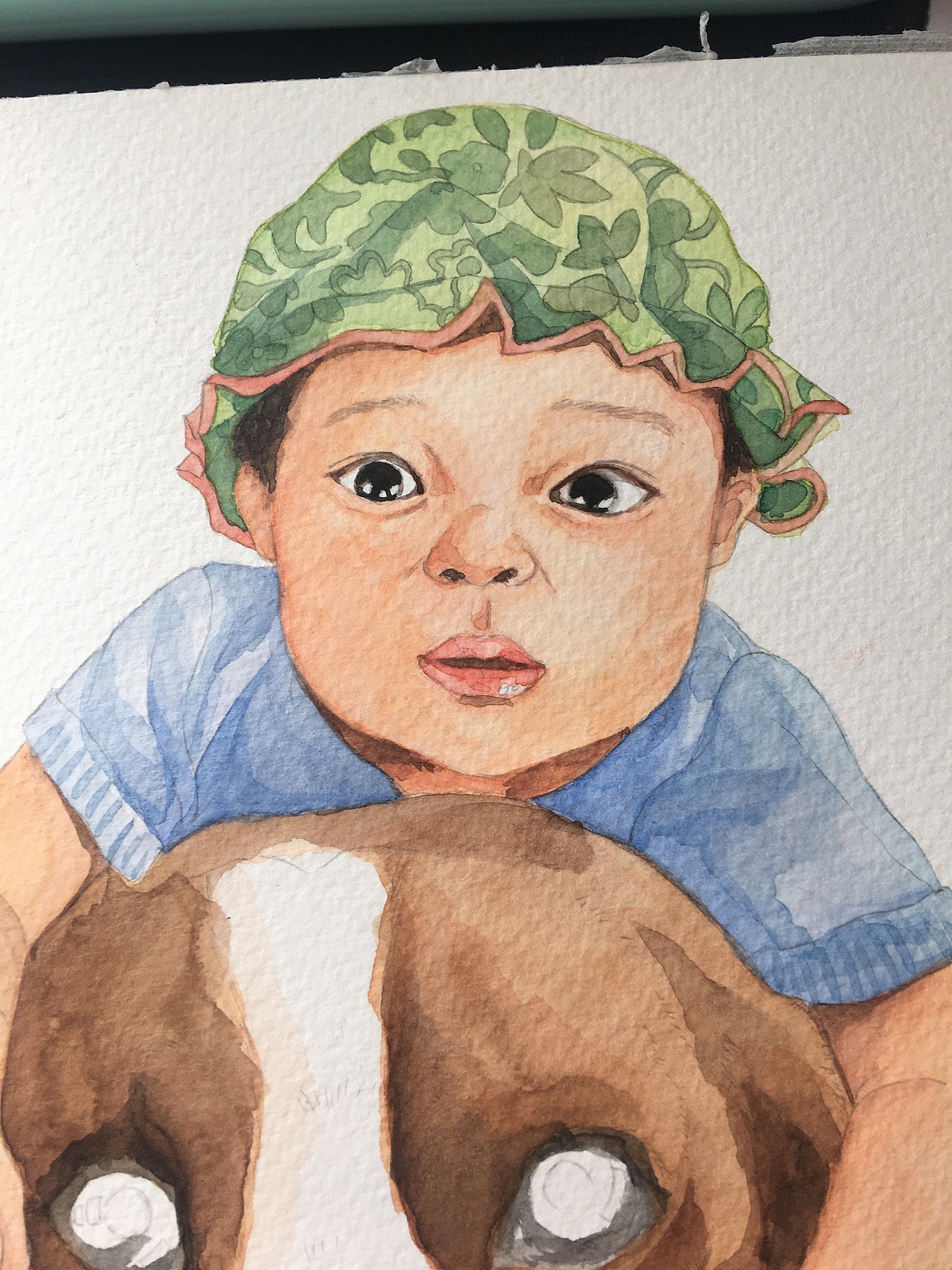 【水彩肖像定制】汪與小朋友-以商用（圖ZMjI1NzQwMDY0） - 單幅漫畫 - 站酷設(shè)計(jì)師北極以北821015原創(chuàng)素材 - 站酷ZCOOL