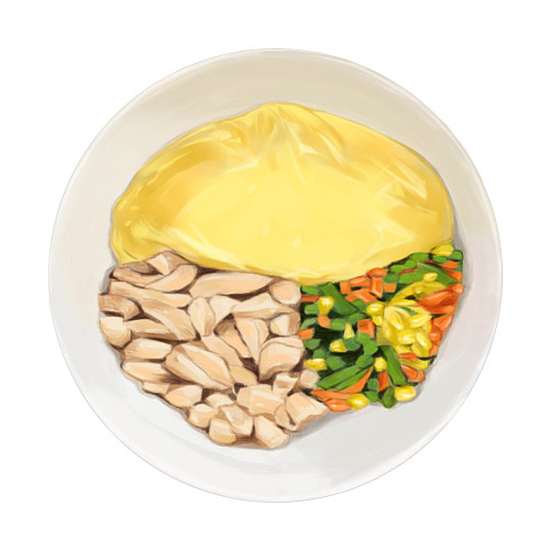 蛋包饭|插画|创作习作|笛玑_原创作品-站酷zcool