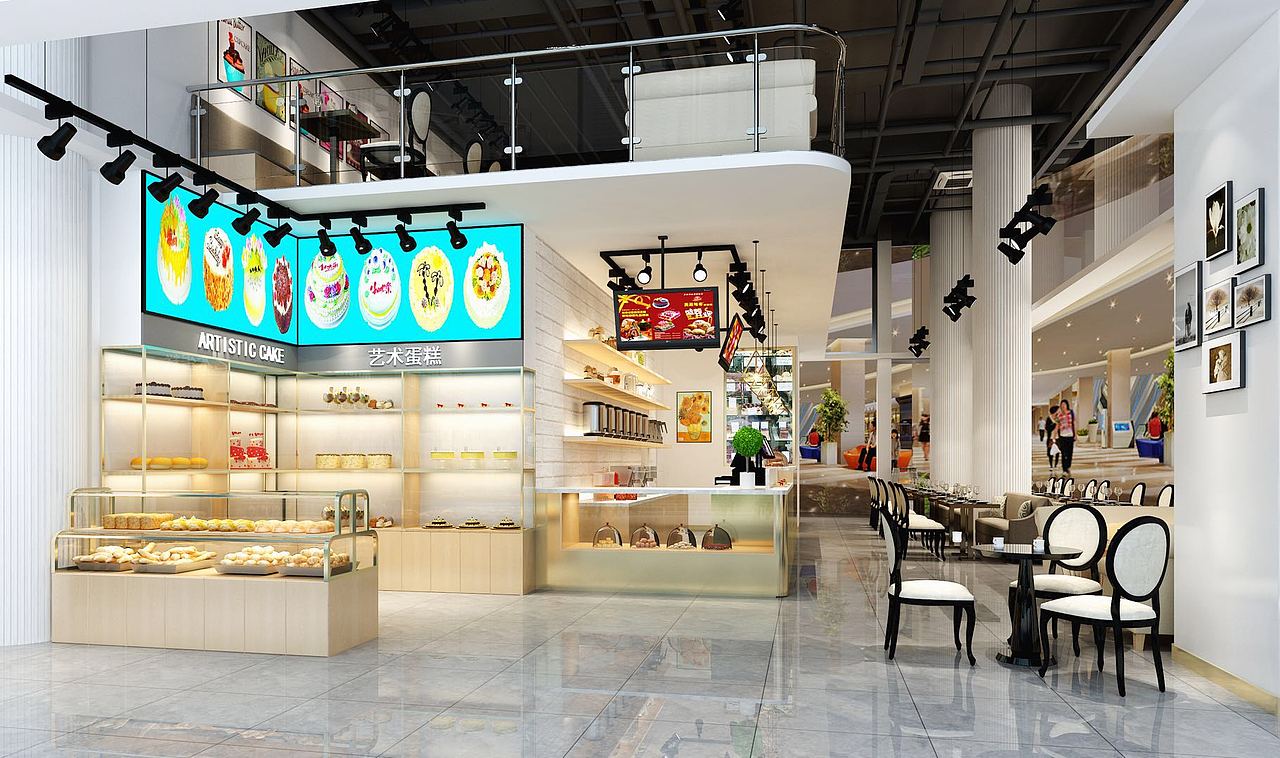 商场蛋糕烘焙店装修设计方案展示