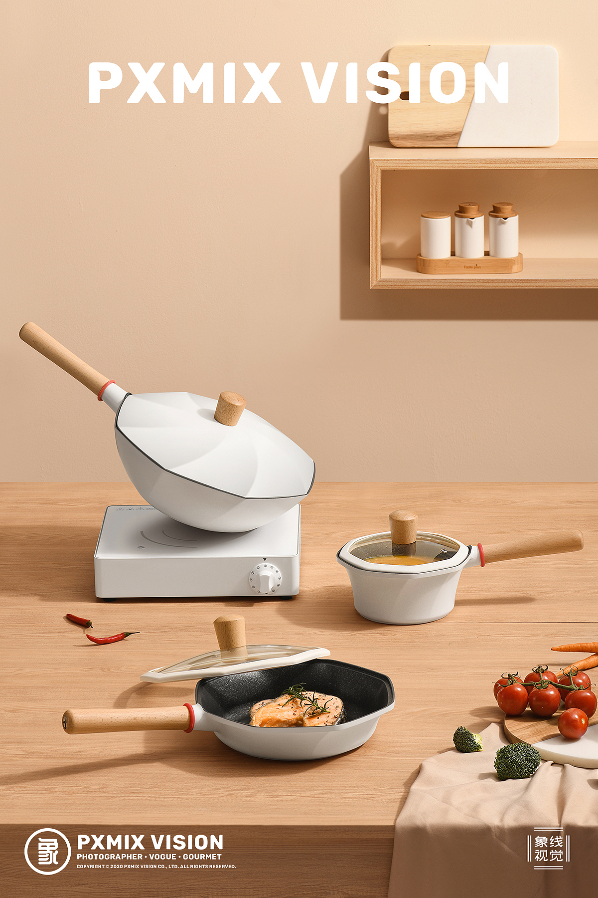 厨具摄影丨白色八角锅 锅具 × 光影集 PXMIX(图ZMjUwNzIxMDk2) - 产品摄影 - 站酷设计师光影集原创素材 - 站酷ZCOOL