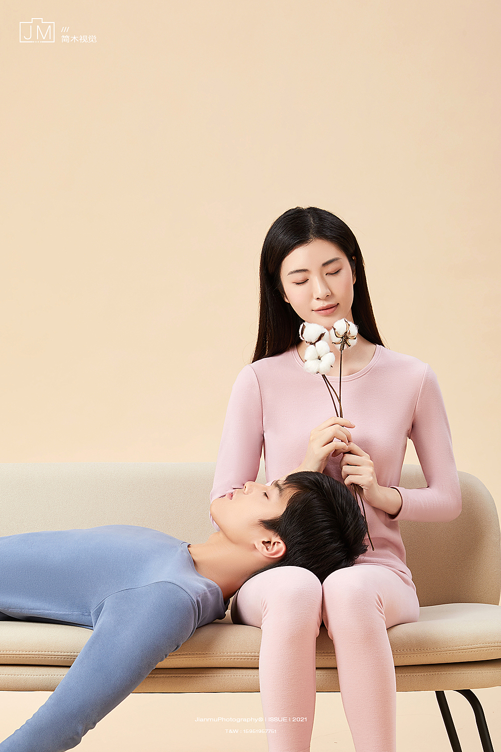 保暖内衣摄影丨红豆 × 简木视觉 男士女士儿童家居服