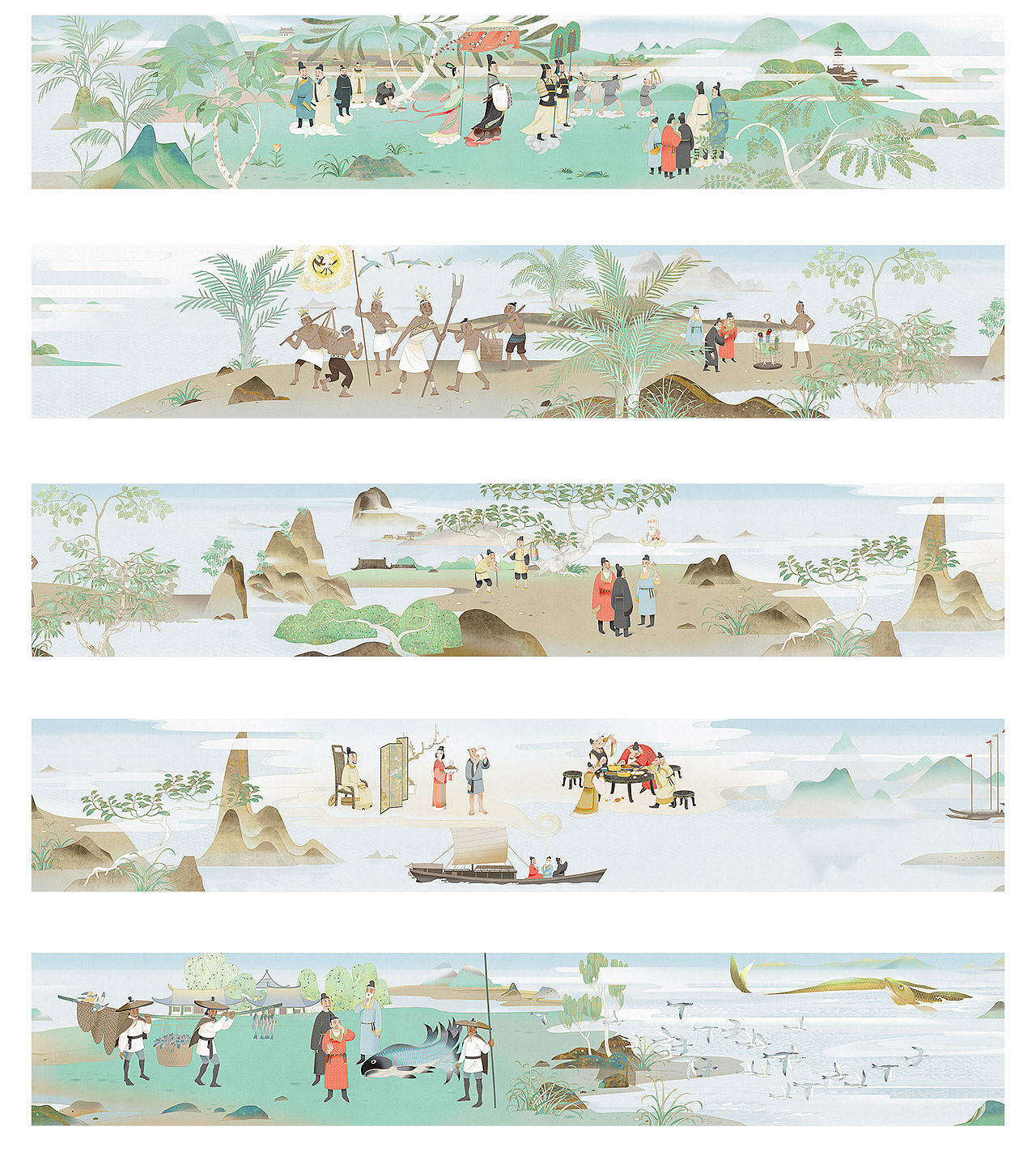 镜花缘（四）（图ZMzExNDk3NTY4） - 绘本 - 站酷设计师十工原创素材 - 站酷ZCOOL