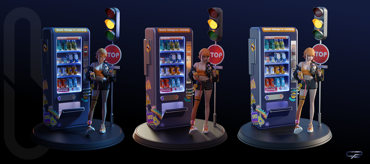販賣機角??（圖ZMzQ0NDgyNDcy） - 人物/生物 - 站酷設(shè)計師糙人CR原創(chuàng)素材 - 站酷ZCOOL